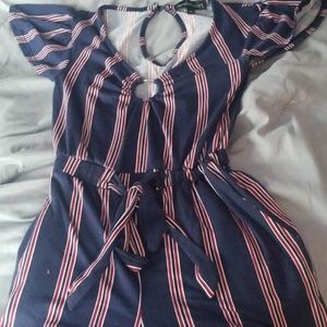 derek heart small romper with pockets